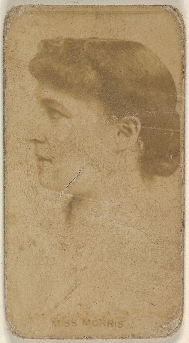 Miss Morris, from the Actors and Actresses series (N45, Type 8) for Virginia Brights Cigarettes, Issued by Allen &amp; Ginter (American, Richmond, Virginia), Albumen photograph 