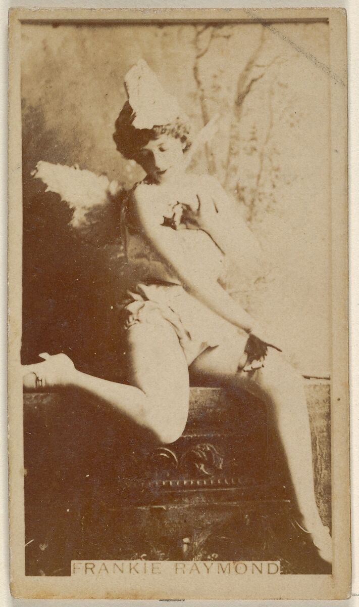 Frankie Raymond, from the Actors and Actresses series (N45, Type 8) for Virginia Brights Cigarettes, Issued by Allen &amp; Ginter (American, Richmond, Virginia), Albumen photograph 