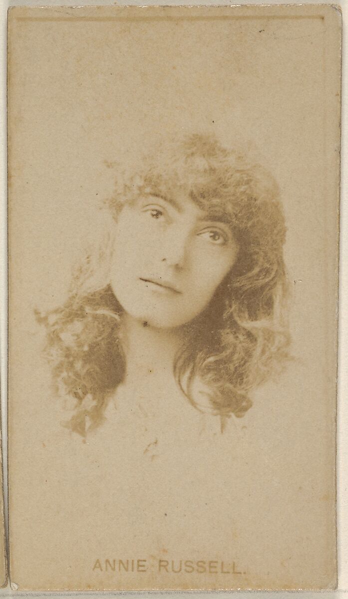 Annie Russell, from the Actors and Actresses series (N45, Type 8) for Virginia Brights Cigarettes, Issued by Allen &amp; Ginter (American, Richmond, Virginia), Albumen photograph 
