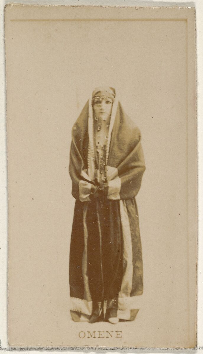 Omene, from the Actors and Actresses series (N45, Type 8) for Virginia Brights Cigarettes