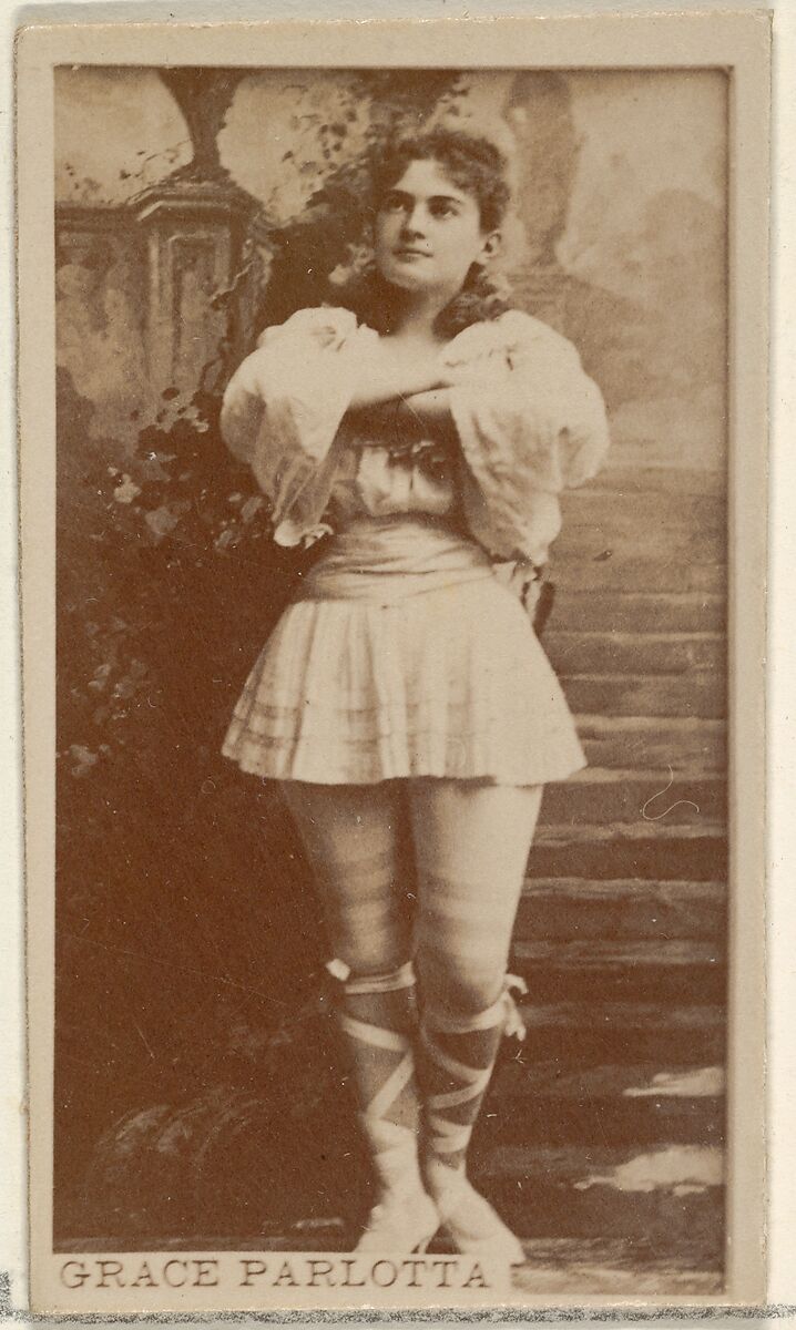 Grace Parlotta, from the Actors and Actresses series (N45, Type 8) for Virginia Brights Cigarettes, Issued by Allen &amp; Ginter (American, Richmond, Virginia), Albumen photograph 
