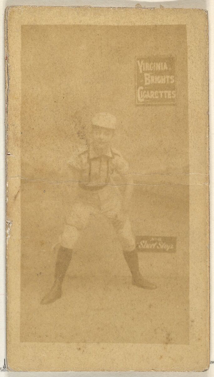 Shortstop, from the Girl Baseball Players series (N48, Type 2) for Virginia Brights Cigarettes, Issued by Allen &amp; Ginter (American, Richmond, Virginia), Albumen photograph 