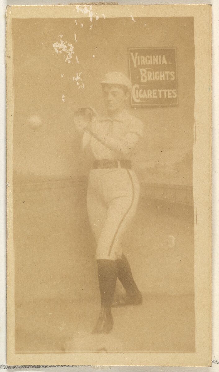 Card 3, from the Girl Baseball Players series (N48, Type 2) for Virginia Brights Cigarettes, Issued by Allen &amp; Ginter (American, Richmond, Virginia), Albumen photograph 