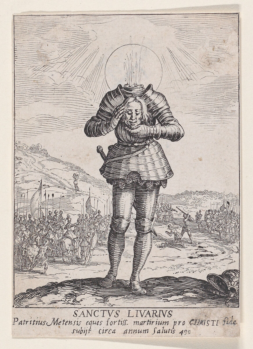 Jacques Callot | Saint Livier, also called Saint Livar | The Metropolitan  Museum of Art