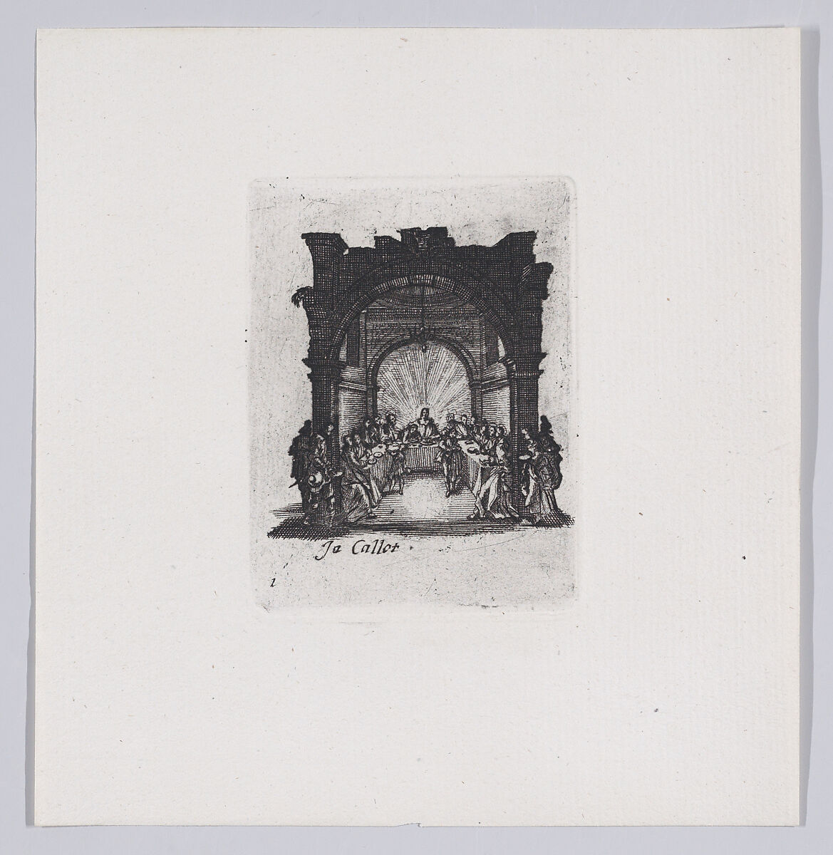 Reverse Copy of La Cène (The Last Supper), from La Petite Passion (The Little Passion), Anonymous, Etching 