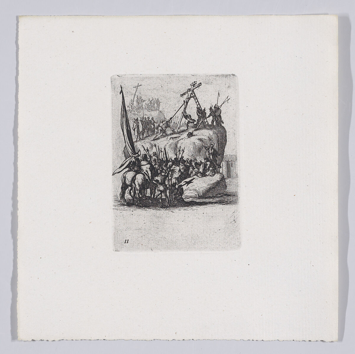 Reverse Copy of Le Crucifiement (The Crucifixion), from La Petite Passion (The Little Passion), Anonymous, Etching 