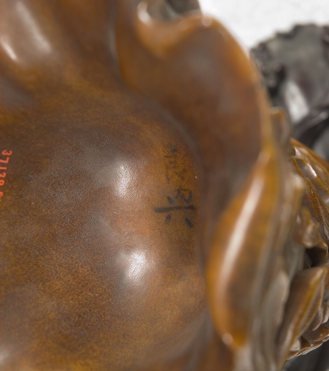 Cup in the shape of a magnolia blossom, Rhinoceros horn, China