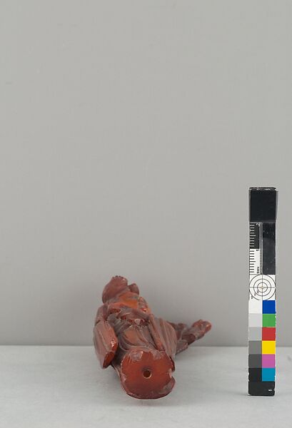 Standing Figure of Daoist Immortal (He Siengu), Amber, China