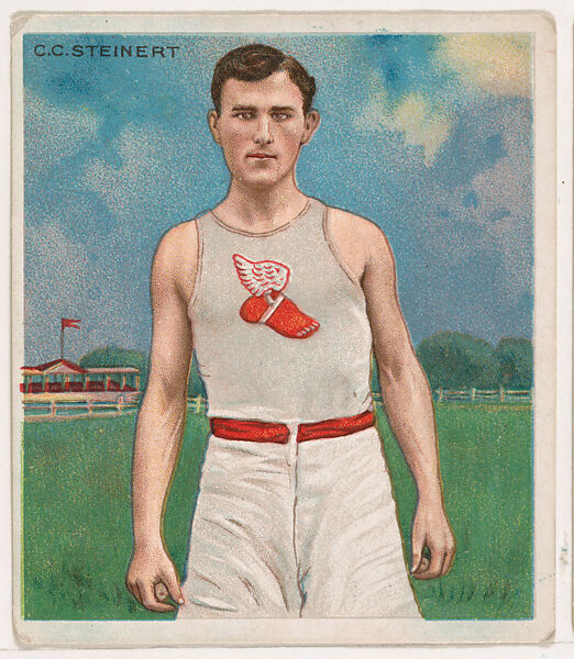 C. C. Steinert, Track and Field, from Mecca & Hassan Champion Athlete and Prize Fighter collection, 1910, Mecca Cigarettes (American), Commercial color lithograph 