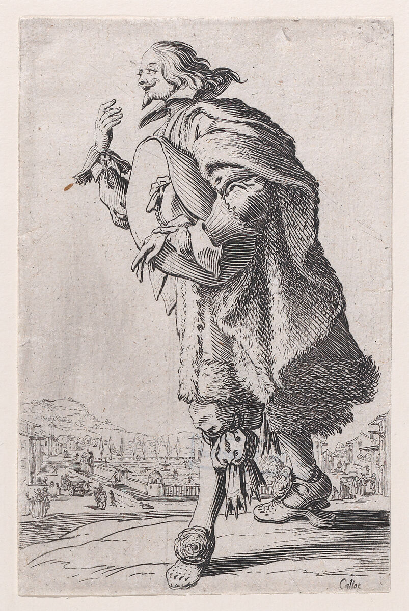 Le Gentilhomme qui Salue Tenant son Feutre Sous le Bras (The Gentleman who Bows Holding his Felt Hat Under his Arm), from La Noblesse (The Nobility), Jacques Callot (French, Nancy 1592–1635 Nancy), Etching 