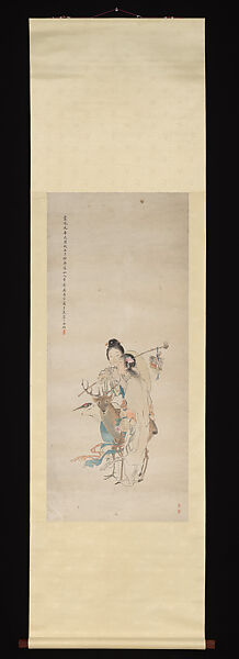 Female Immortals, Wu Shujuan (Chinese, 1853–1930), Hanging scroll; ink and color on paper, China
