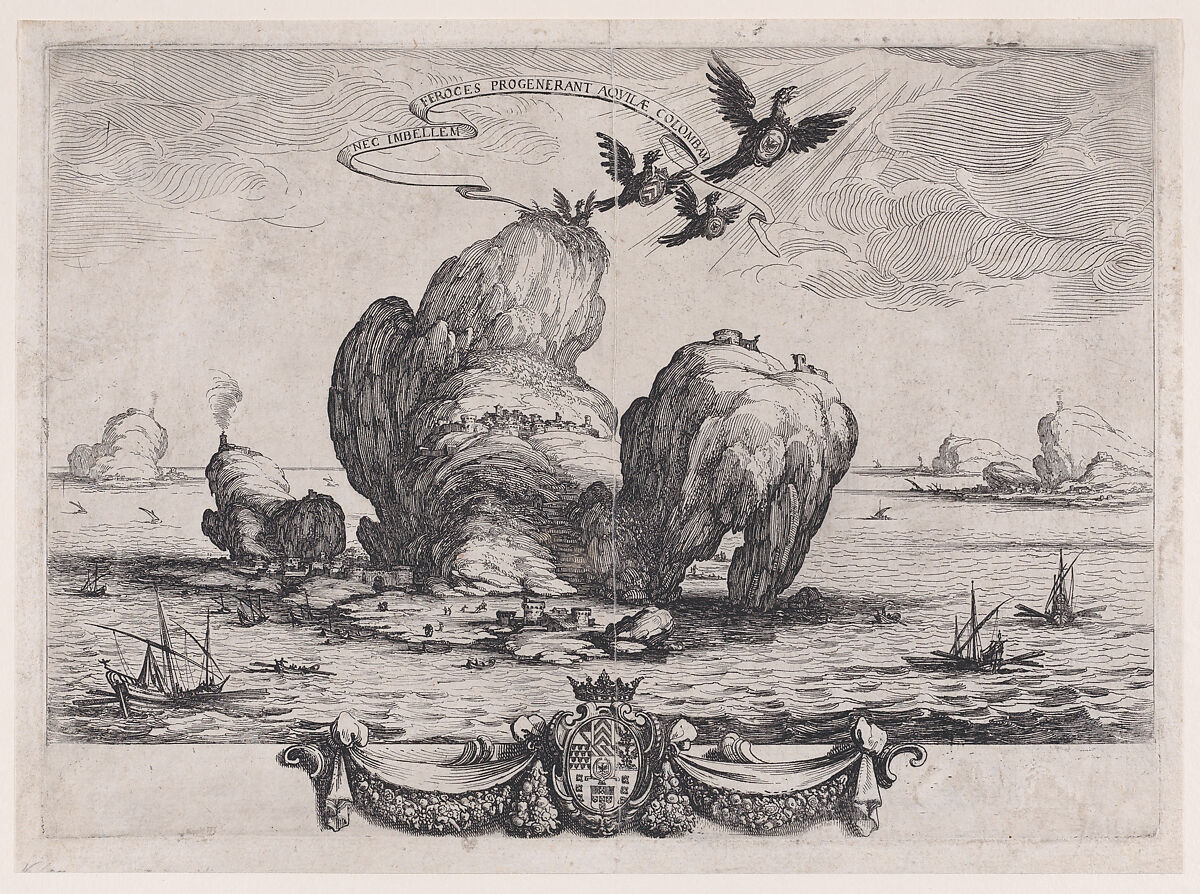 Le Grand Rocher (The Great Rock), Jacques Callot (French, Nancy 1592–1635 Nancy), Etching 