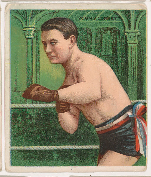 Young Corbett, Boxing, from Mecca & Hassan Champion Athlete and Prize Fighter collection, 1910, Mecca Cigarettes (American), Commercial color lithograph 