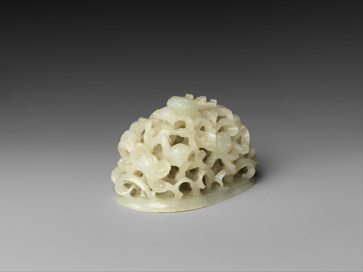 Headdress ornament, Jade (nephrite), China