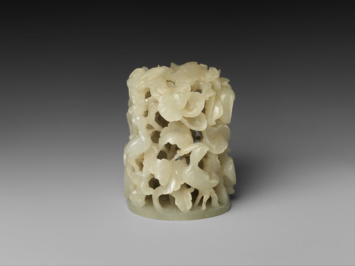Headdress ornament, Jade (nephrite), China