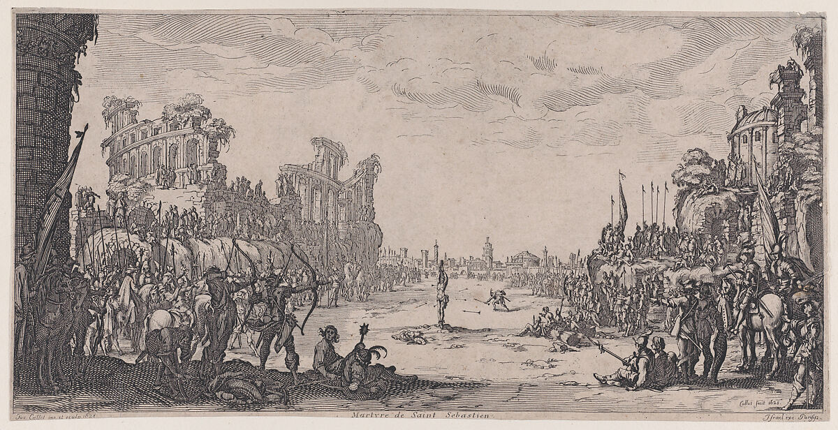Copy of Le Martyre de St. Sébastien (The Martyrdom of St. Sebastian), Anonymous, Etching 
