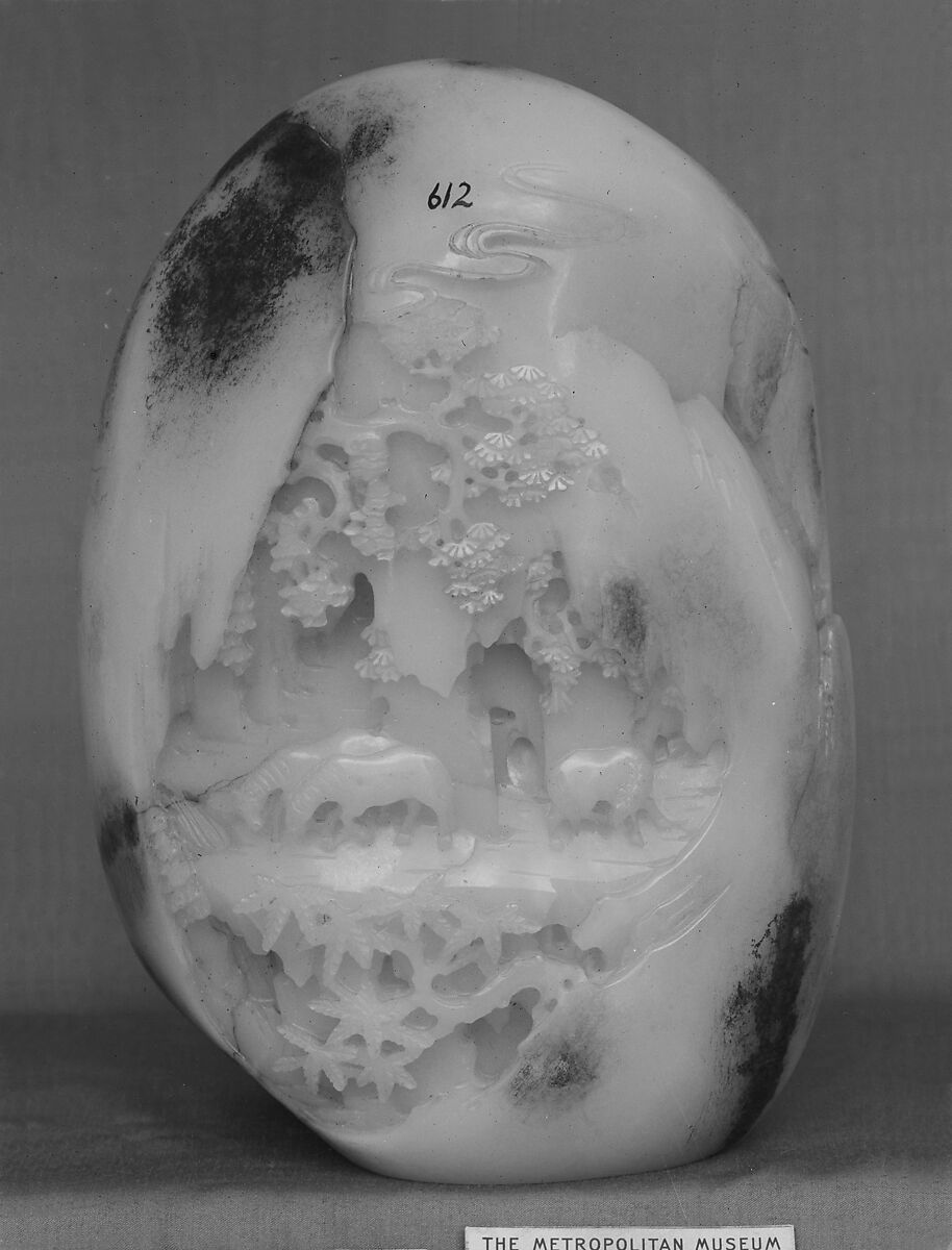 Boulder with the eight horses of King Mu, Jade (nephrite), China 