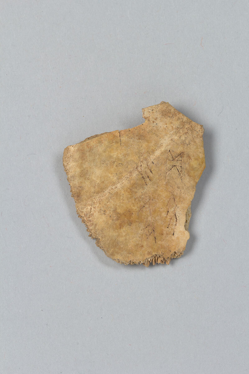 Oracle bone fragment, Bone, China 