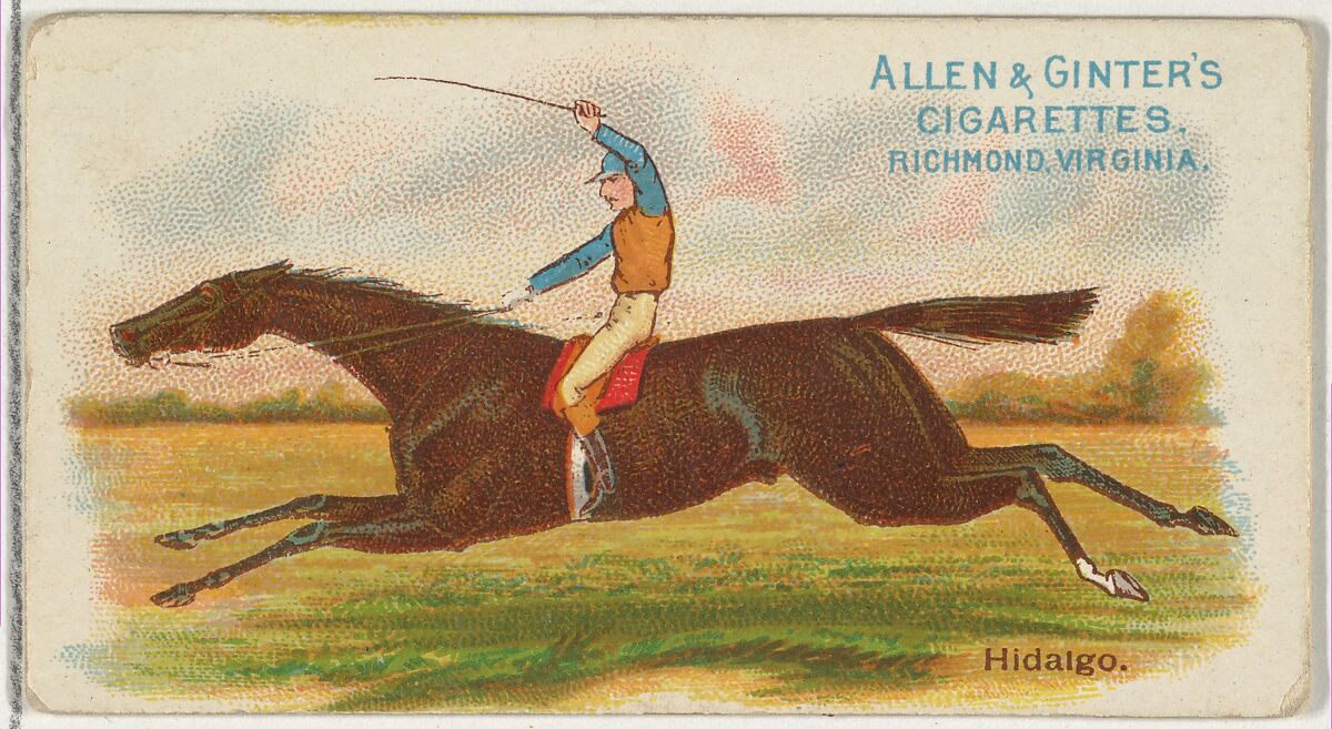 Hidalgo, from The World's Racers series (N32) for Allen & Ginter Cigarettes, Issued by Allen &amp; Ginter (American, Richmond, Virginia), Commercial color lithograph 