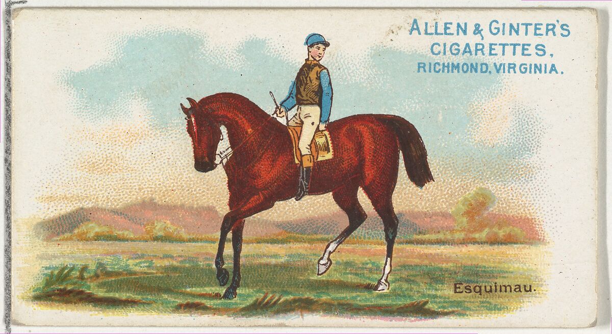 Esquimau, from The World's Racers series (N32) for Allen & Ginter Cigarettes, Issued by Allen &amp; Ginter (American, Richmond, Virginia), Commercial color lithograph 