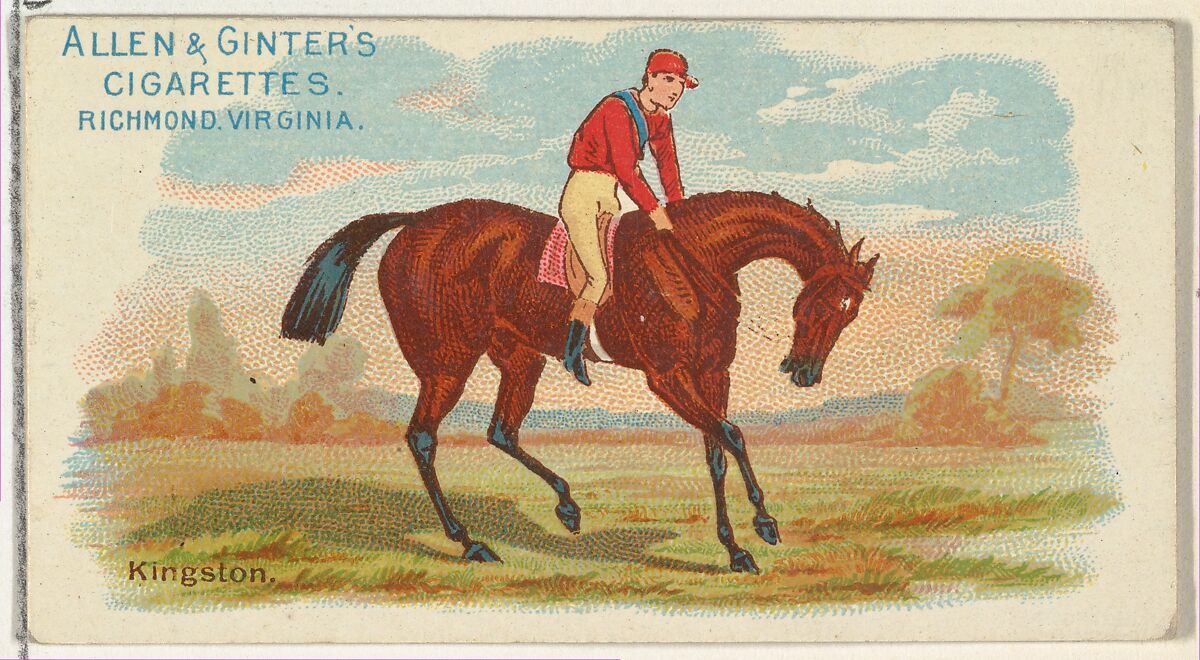 Issued by Allen & Ginter | Kingston, from The World's Racers series ...
