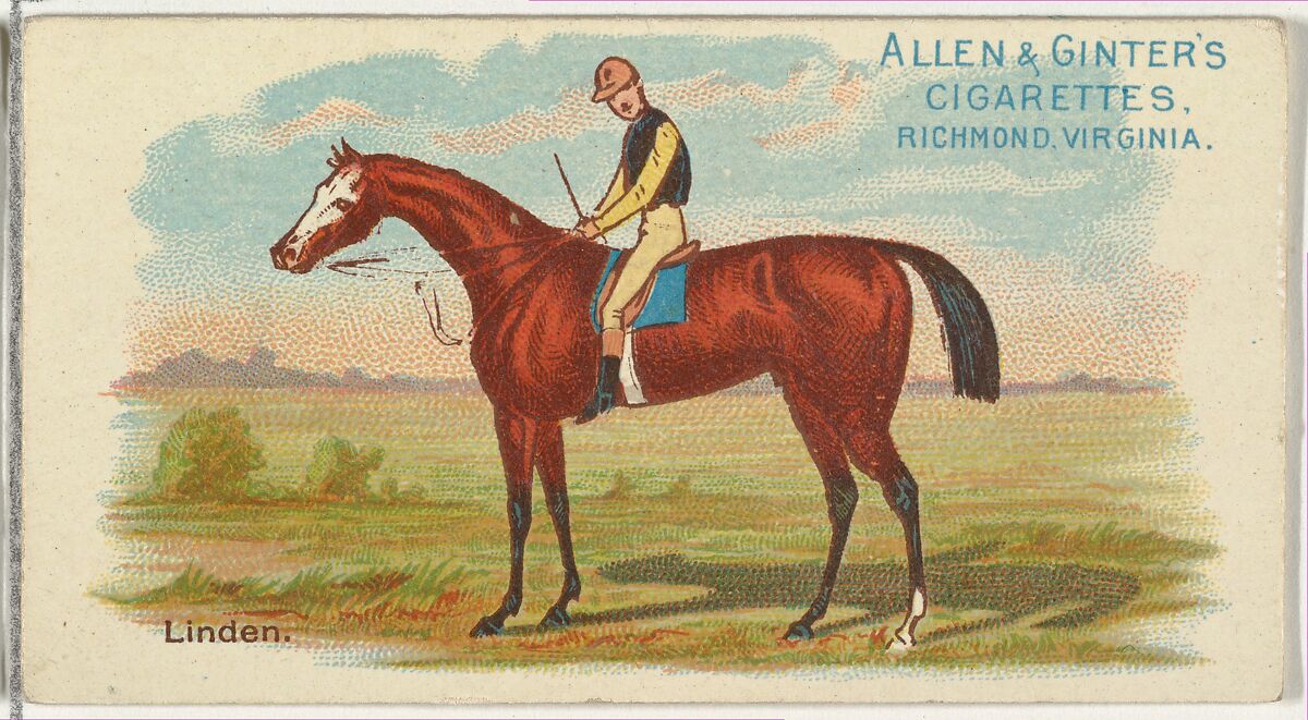 Issued by Allen & Ginter | Linden, from The World's Racers series (N32 ...