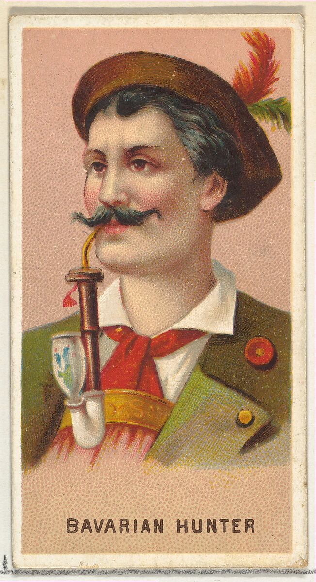Bavarian Hunter, from World's Smokers series (N33) for Allen & Ginter Cigarettes, Issued by Allen &amp; Ginter (American, Richmond, Virginia), Commercial color lithograph 