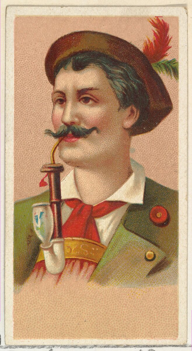 Bavarian Hunter, printer's sample from World's Smokers series (N33) for Allen & Ginter Cigarettes, Issued by Allen &amp; Ginter (American, Richmond, Virginia), Commercial color lithograph 