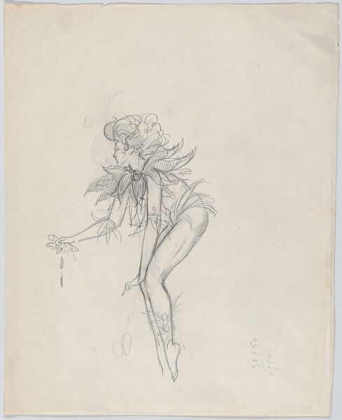 Puck (Shakespeare, Le songe d'une nuit d'été / A Midsummer Night's Dream), Umberto Brunelleschi (Italian, Montemurlo, 1879–1949 Paris), Graphite 