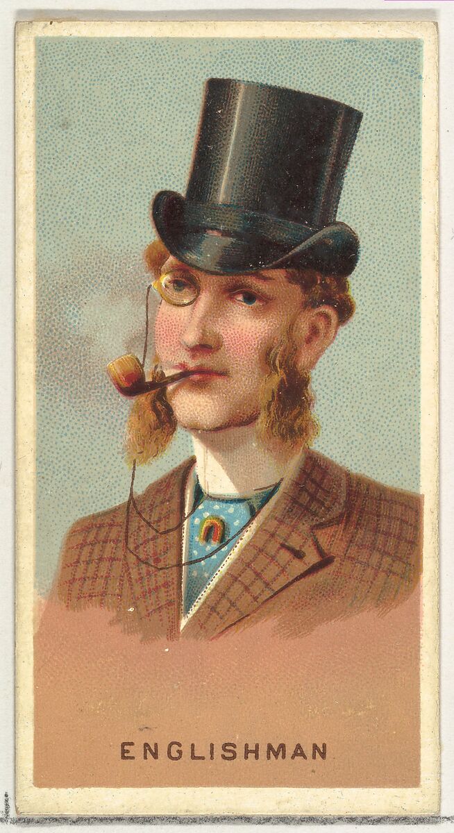Englishman, from World's Smokers series (N33) for Allen & Ginter Cigarettes, Issued by Allen &amp; Ginter (American, Richmond, Virginia), Commercial color lithograph 
