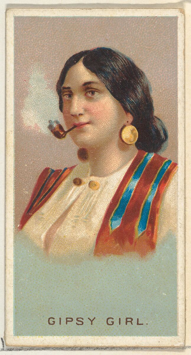 Gypsy Girl, from World's Smokers series (N33) for Allen & Ginter Cigarettes, Issued by Allen &amp; Ginter (American, Richmond, Virginia), Commercial color lithograph 