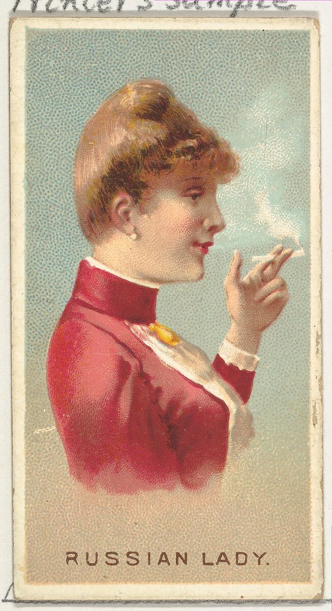 Russian Lady, from World's Smokers series (N33) for Allen & Ginter Cigarettes, Issued by Allen &amp; Ginter (American, Richmond, Virginia), Commercial color lithograph 