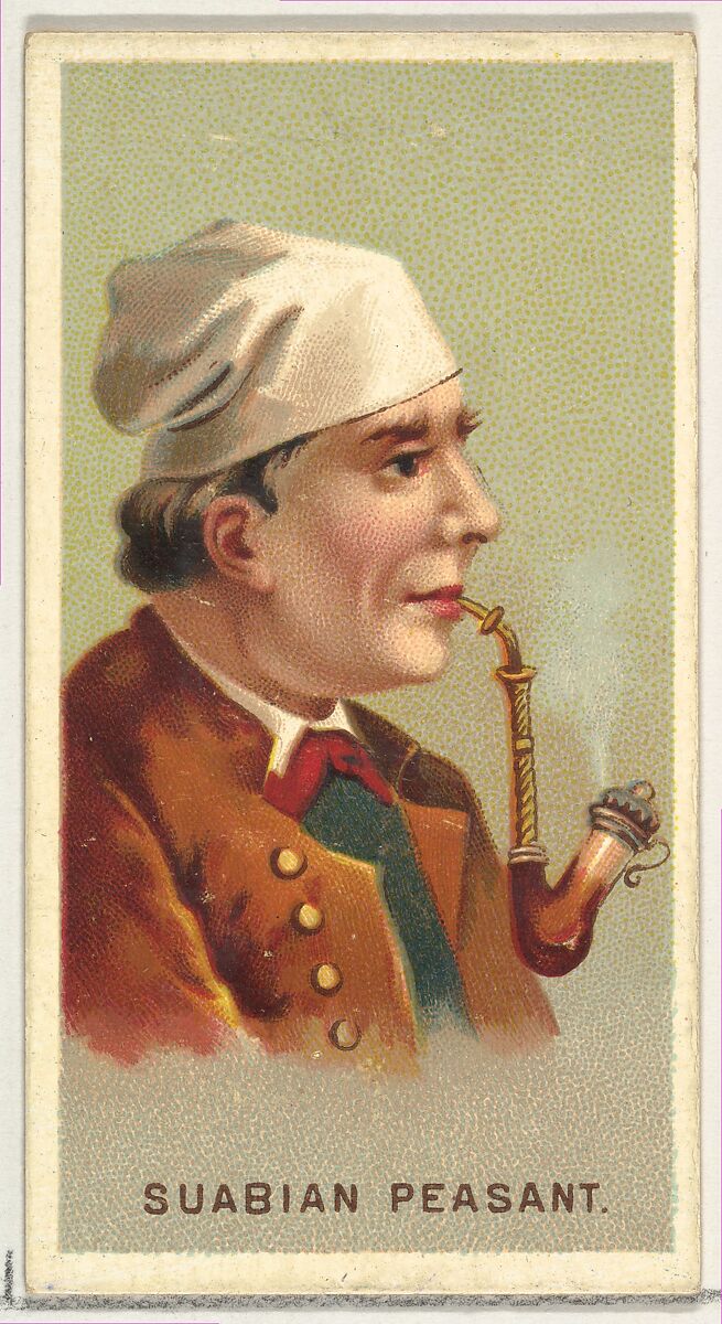 Suabian Peasant, from World's Smokers series (N33) for Allen & Ginter Cigarettes, Issued by Allen &amp; Ginter (American, Richmond, Virginia), Commercial color lithograph 
