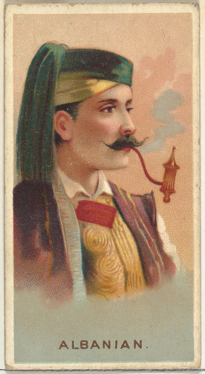 Albanian, from World's Smokers series (N33) for Allen & Ginter Cigarettes, Issued by Allen &amp; Ginter (American, Richmond, Virginia), Commercial color lithograph 