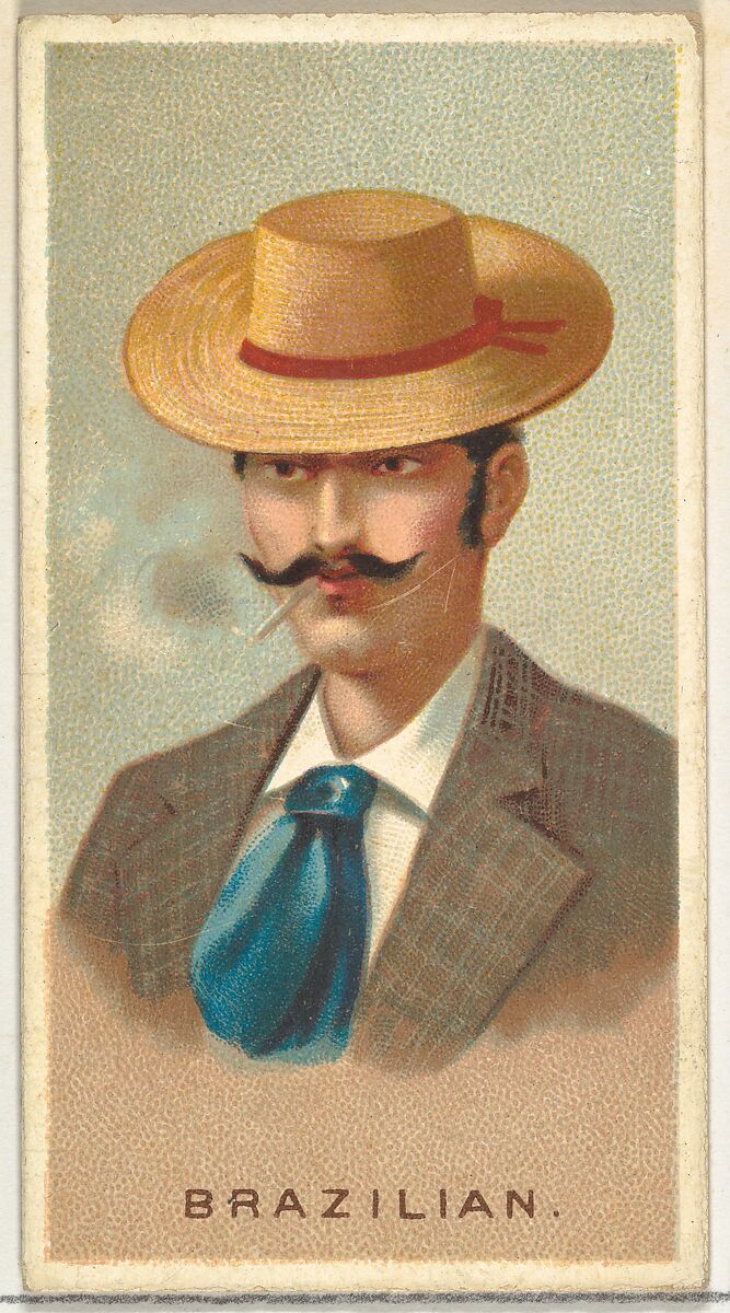 Brazilian, from World's Smokers series (N33) for Allen & Ginter Cigarettes, Issued by Allen &amp; Ginter (American, Richmond, Virginia), Commercial color lithograph 