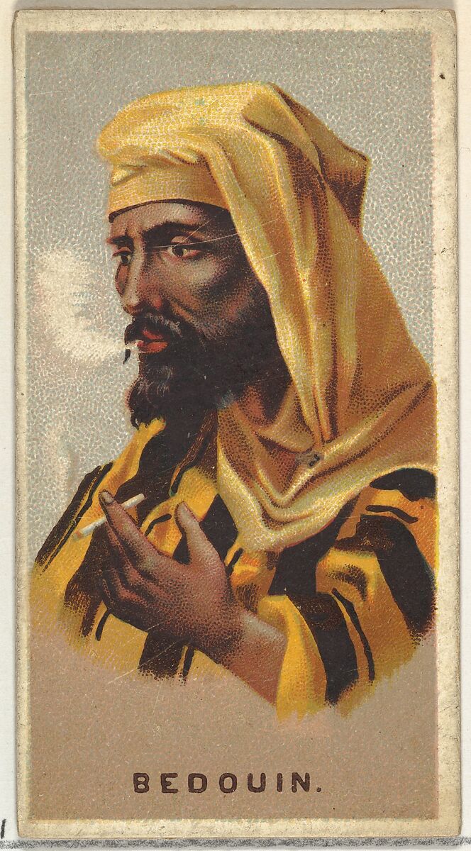Bedouin, from World's Smokers series (N33) for Allen & Ginter Cigarettes, Issued by Allen &amp; Ginter (American, Richmond, Virginia), Commercial color lithograph 