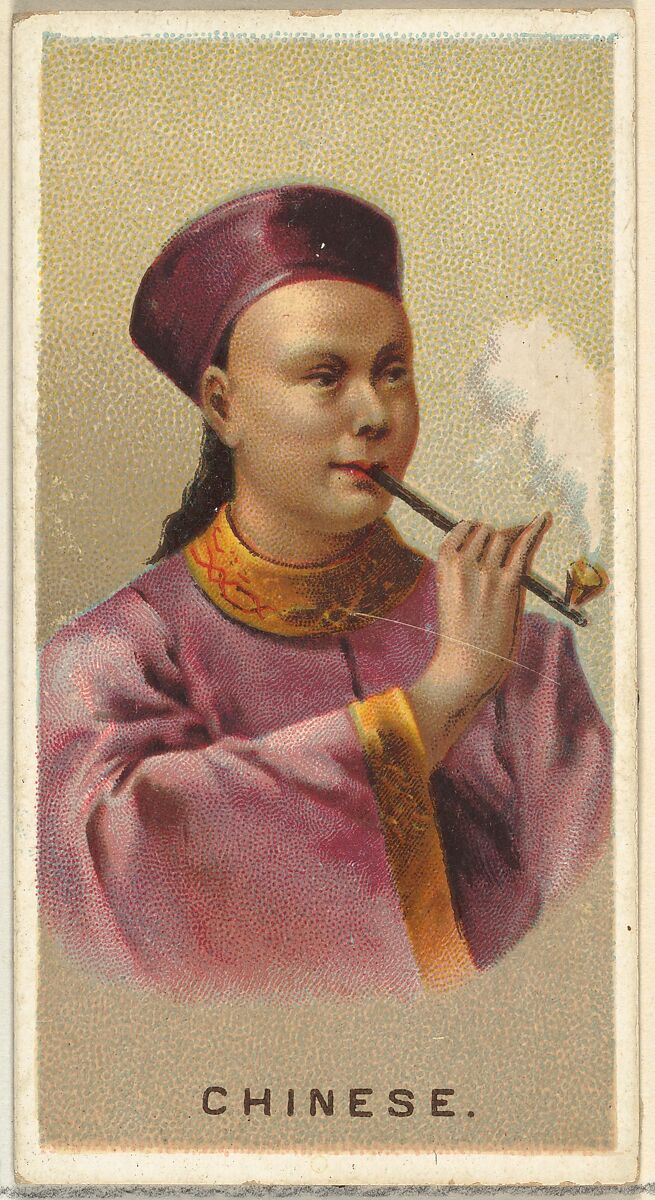 Chinese, from World's Smokers series (N33) for Allen & Ginter Cigarettes, Issued by Allen &amp; Ginter (American, Richmond, Virginia), Commercial color lithograph 