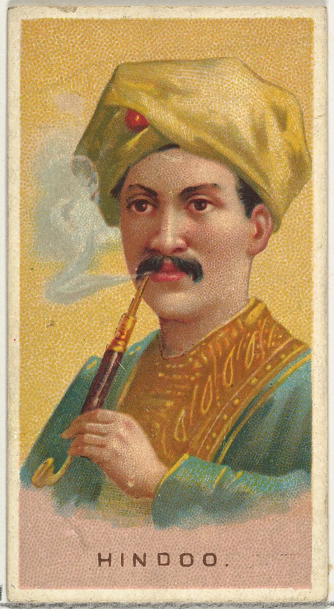 Hindu, from World's Smokers series (N33) for Allen & Ginter Cigarettes, Issued by Allen &amp; Ginter (American, Richmond, Virginia), Commercial color lithograph 