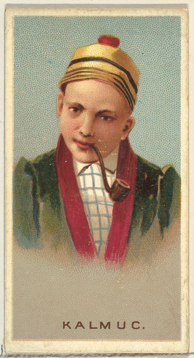 Kalmuc, from World's Smokers series (N33) for Allen & Ginter Cigarettes, Issued by Allen &amp; Ginter (American, Richmond, Virginia), Commercial color lithograph 