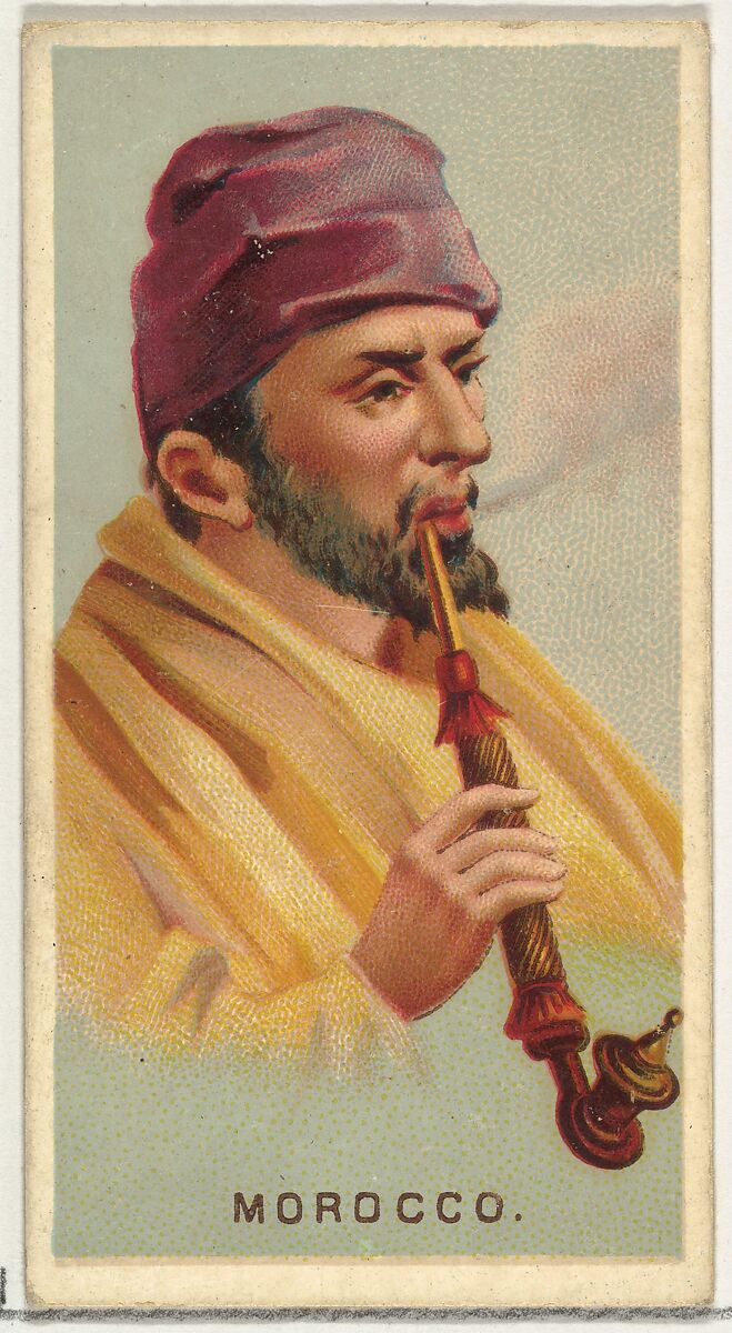 Morocco, from World's Smokers series (N33) for Allen & Ginter Cigarettes, Issued by Allen &amp; Ginter (American, Richmond, Virginia), Commercial color lithograph 