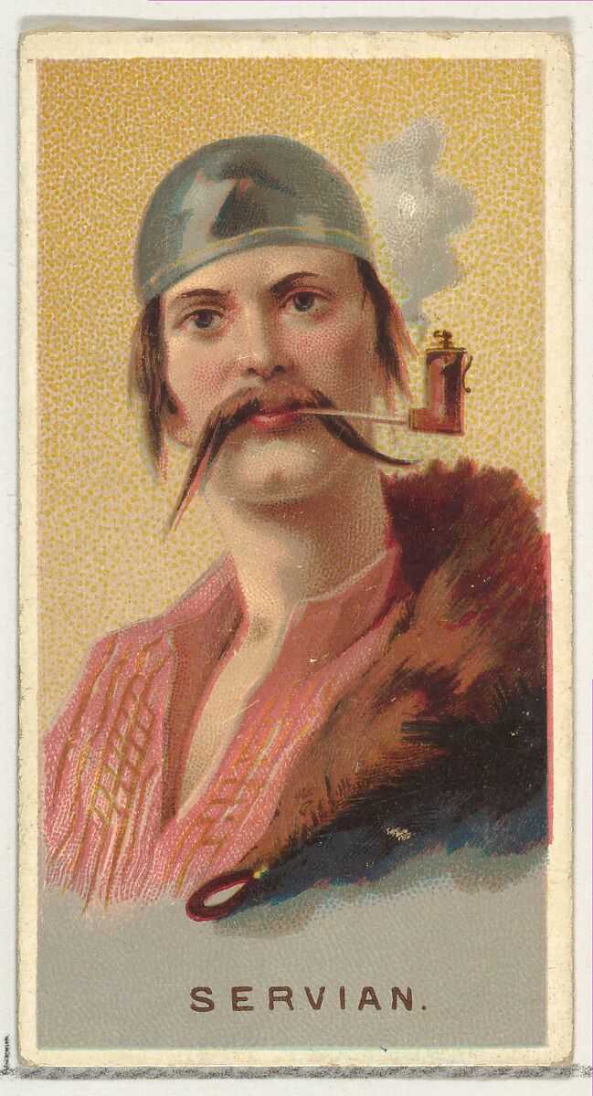 Serbian, from World's Smokers series (N33) for Allen & Ginter Cigarettes, Issued by Allen &amp; Ginter (American, Richmond, Virginia), Commercial color lithograph 