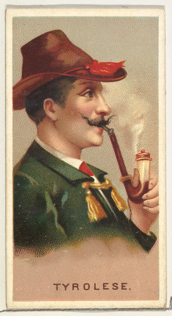 Tyrolese, from World's Smokers series (N33) for Allen & Ginter Cigarettes, Issued by Allen &amp; Ginter (American, Richmond, Virginia), Commercial color lithograph 