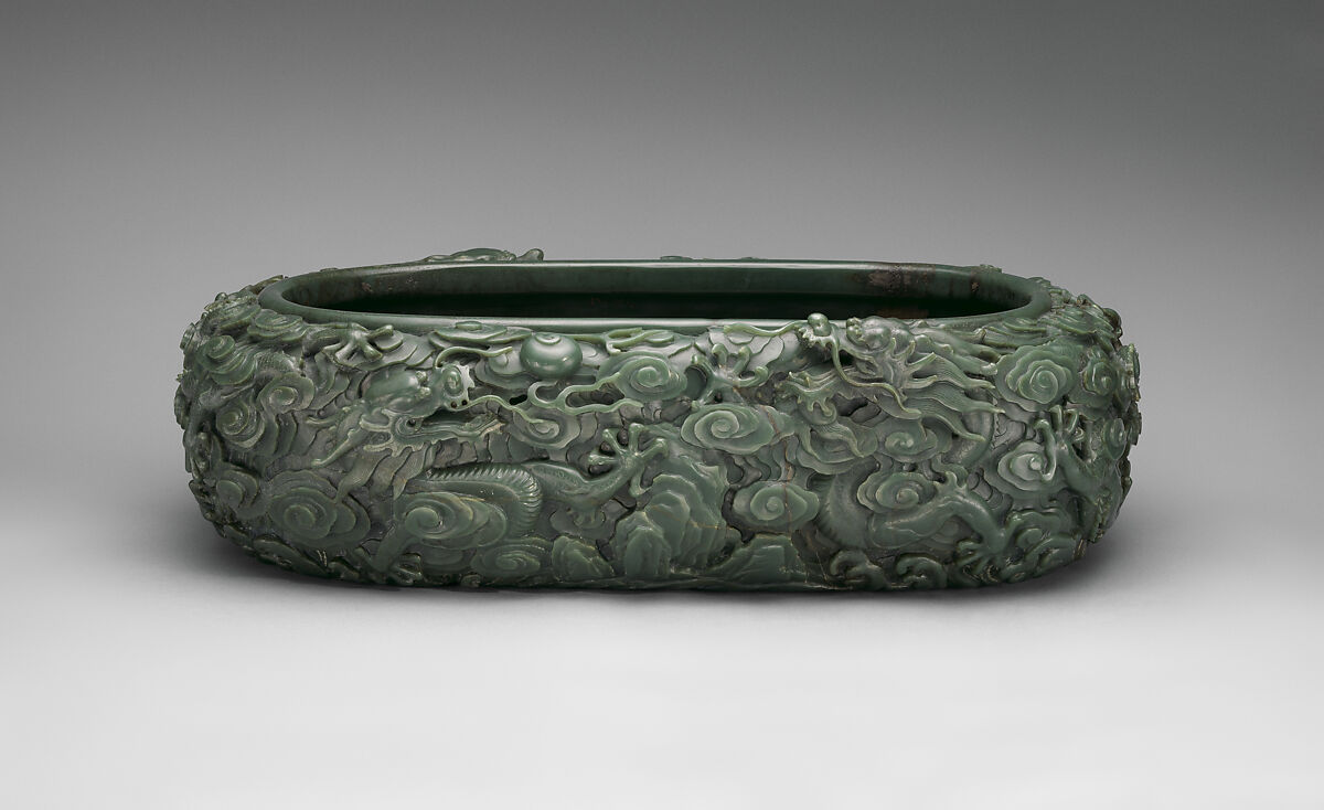 Basin, Jade (nephrite), China