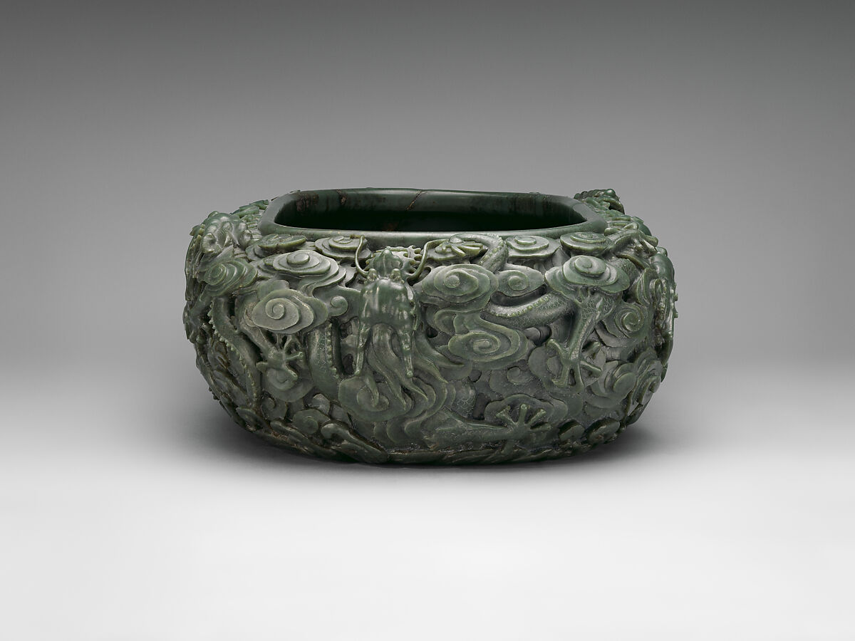 Basin, Jade (nephrite), China