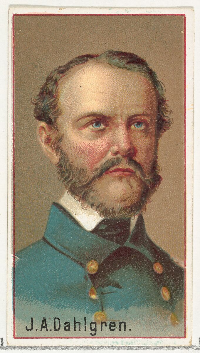 J. A. Dahlgren, printer's sample for the World's Inventors souvenir album (A25) for Allen & Ginter Cigarettes, Issued by Allen &amp; Ginter (American, Richmond, Virginia), Commercial color lithograph 