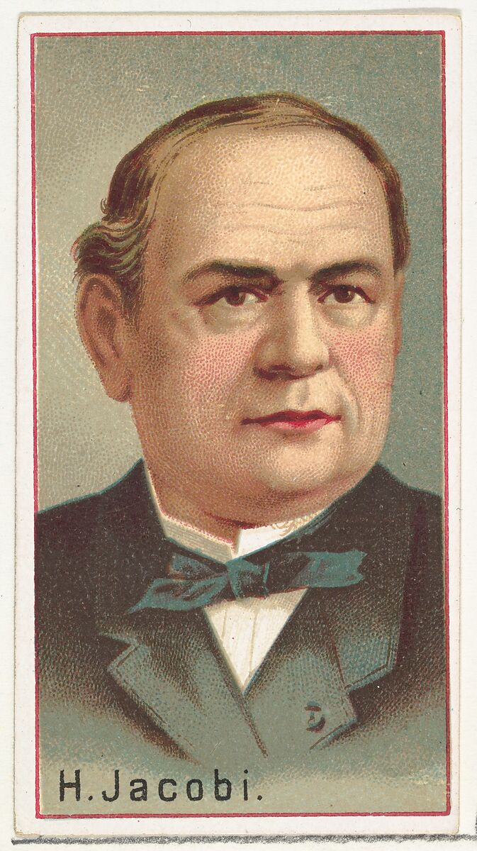H. Jacobi, printer's sample for the World's Inventors souvenir album (A25) for Allen & Ginter Cigarettes, Issued by Allen &amp; Ginter (American, Richmond, Virginia), Commercial color lithograph 