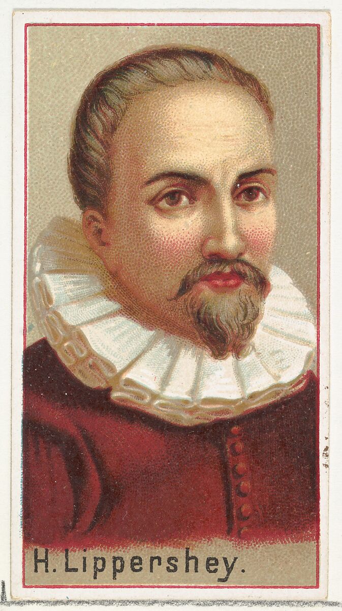 H. Lippershey, printer's sample for the World's Inventors souvenir album (A25) for Allen & Ginter Cigarettes, Issued by Allen &amp; Ginter (American, Richmond, Virginia), Commercial color lithograph 