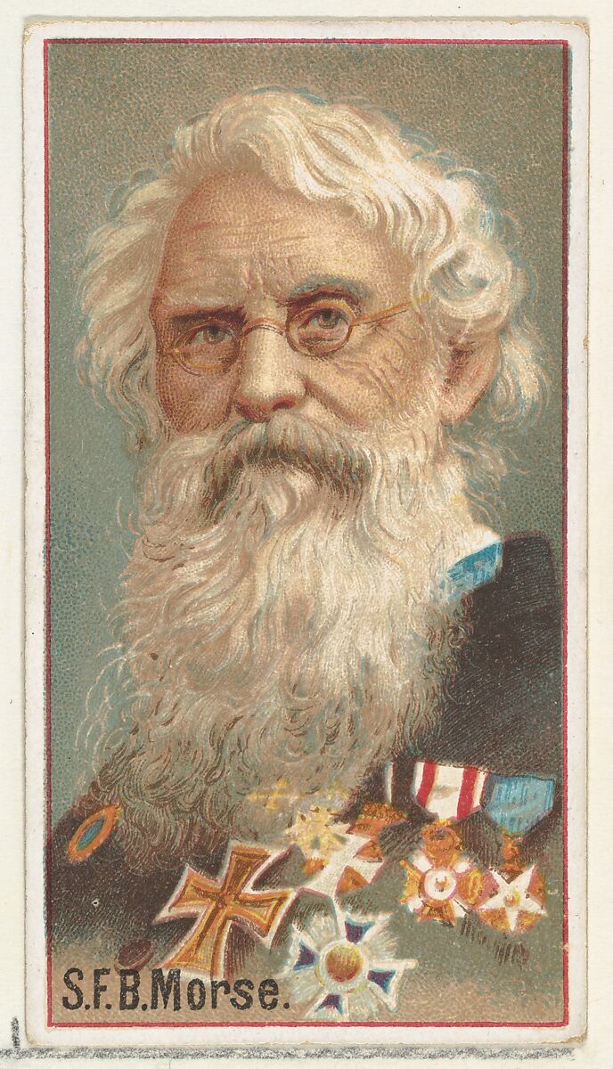 Samuel F. B. Morse, printer's sample for the World's Inventors souvenir album (A25) for Allen & Ginter Cigarettes, Issued by Allen &amp; Ginter (American, Richmond, Virginia), Commercial color lithograph 