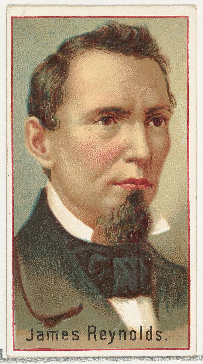 James Reynolds, printer's sample for the World's Inventors souvenir album (A25) for Allen & Ginter Cigarettes, Issued by Allen &amp; Ginter (American, Richmond, Virginia), Commercial color lithograph 