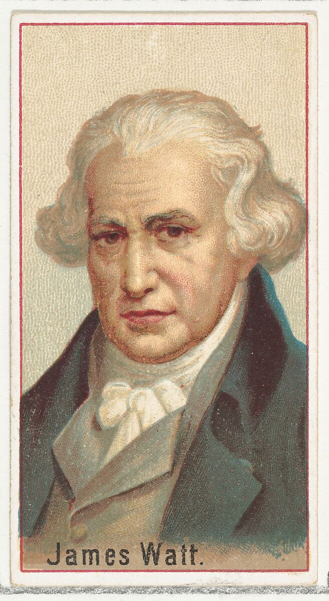 James Watt, printer's sample for the World's Inventors souvenir album (A25) for Allen & Ginter Cigarettes, Issued by Allen &amp; Ginter (American, Richmond, Virginia), Commercial color lithograph 